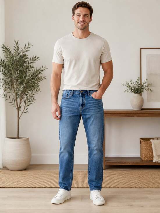 Joe's Jeans Other - Joe’s Jeans Brixton Slim Straight Jeans Men’s 34 Medium Wash Stretch Denim
